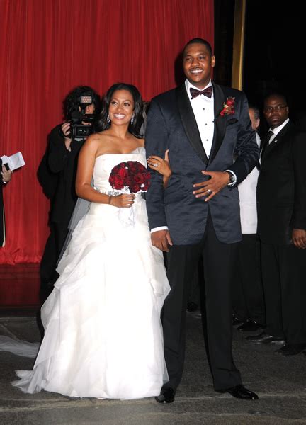 La La Vazquez And Carmelo Anthony Wedding Pictures Cipriani S New York July 10 2010 Photos And
