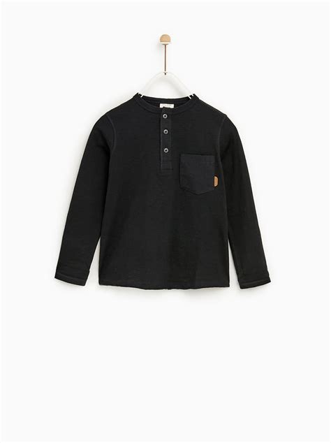 Image 1 Of Henley T Shirt From Zara Henley Kids Fashion Boy Outfits