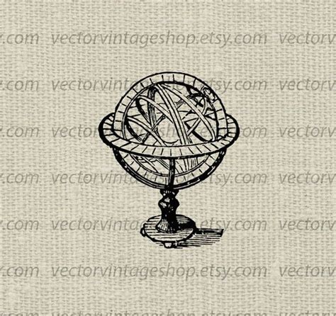 Astronomy Armillary Svg File Astronomy Globe Vector Graphic Etsy