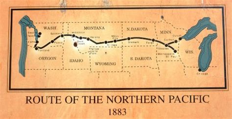 Northern Pacific Railroad Route Map
