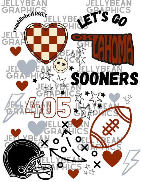 Oklahoma Sooners Football Png Svg Digital Download Etsy