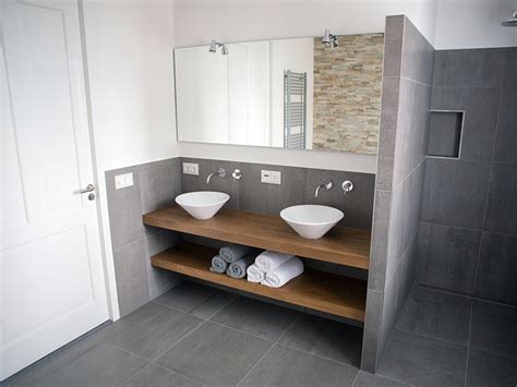 Bathroom vanity units in different sizes and designs. Bathroom Design Idea - An Open Shelf Below The Countertop ...