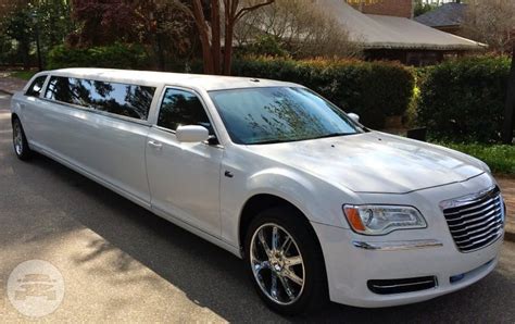 White Chrysler 300 Stretch Limousine Luxe Limo Service Online