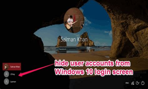 How To Hide User Accounts On Windows 10 Login Screen