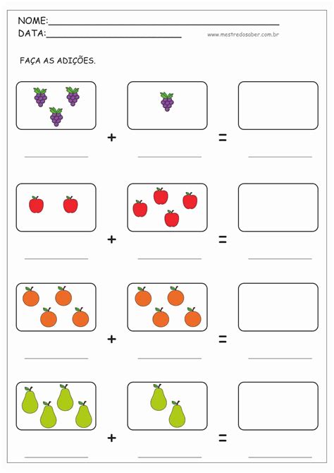 Atividade Matemática Para O Primeiro Ano