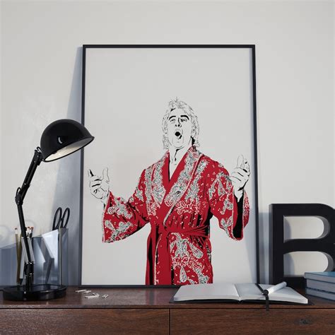 Ric Flair Print Awesome Poster Of The Legendary Nature Boy Etsy