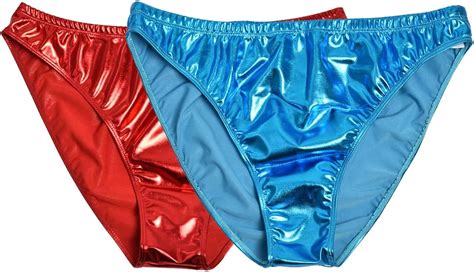 Kepblom Women Shiny Metallic Panty Briefs High Cut Ballet Dance Underwear Shorts