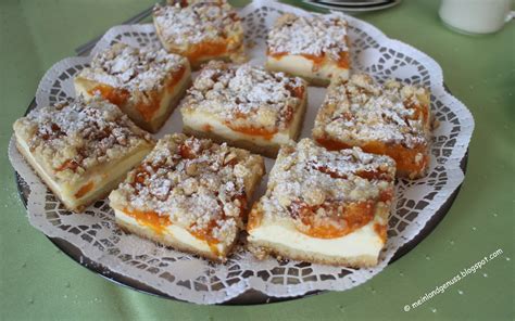 Mein Land und Gartengenuss Aprikosen - Quark -Streusel- Blechkuchen