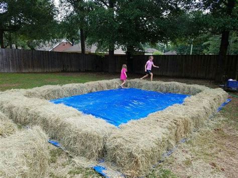 Pin By Stephanie Savoy On Diy Pool Made With Bales Of Hay Diy Pool Outdoor Pool