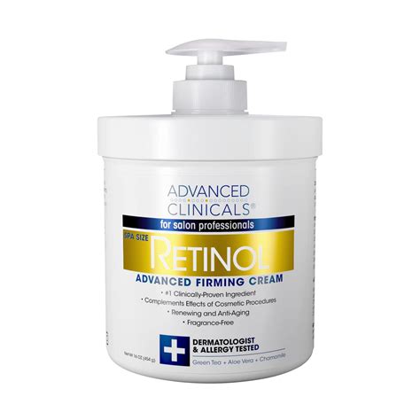 Advanced Clinicals Retinol Advanced Firming Cream 16 Oz 454 G