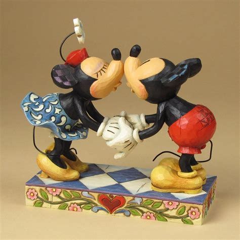 Jim Shore Mickey And Minnie Kissing 4013989 Disney Traditions