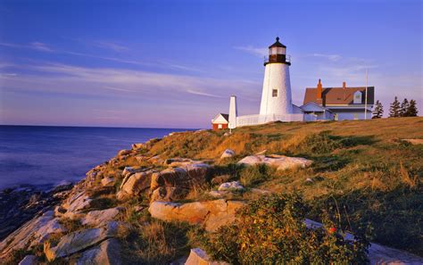 Pemaquid Lighthouse And Cliffs Maine Usa Wallpapers Hd Wallpapers 48721