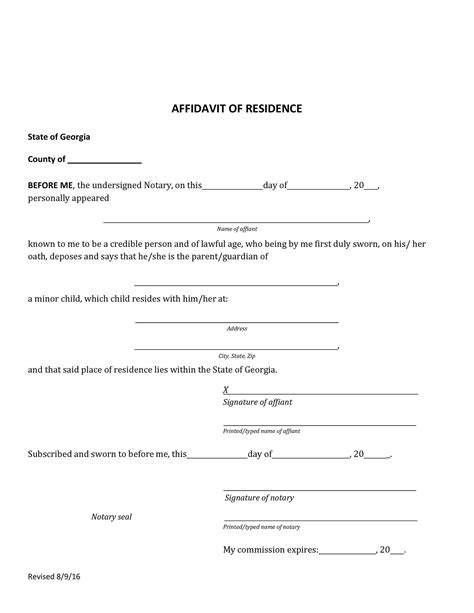Proof Of Residency Notarized Letter For Your Needs Letter Template