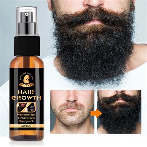 beard growth serum spray hair growing essential oil fast styling thicker longer fuller beard