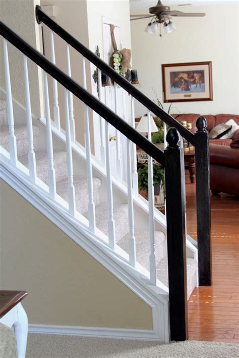 Simple Railing White Staircase Wood Railings For Stairs Staircase