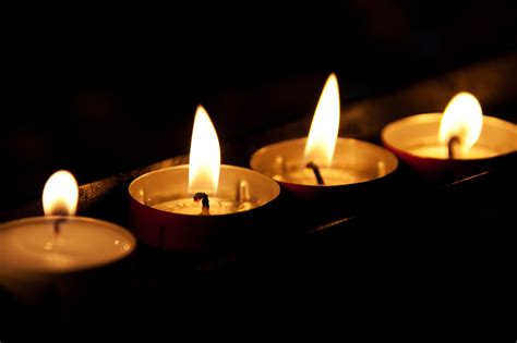 Burning Candles In The Dark Free Stock Photo Public Domain Pictures