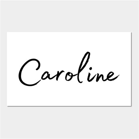 Caroline Name Calligraphy By Word Minimalism Caroline Name Names