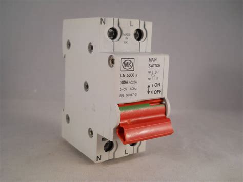 Mk 100 Amp Main Switch Disconnector 100a Double Pole Isolator Sentry