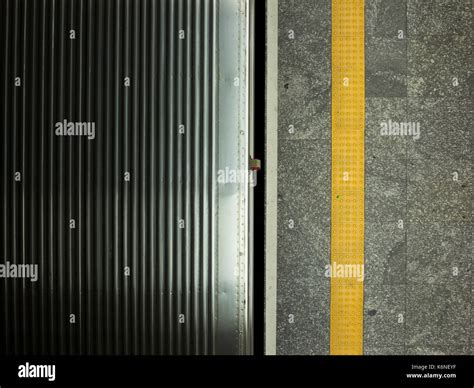 Subway Train Roof And Platform Floor Stock Photo Alamy