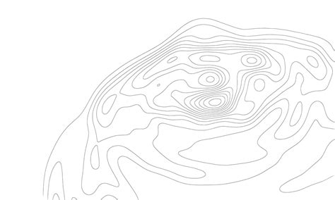 Elevated Topographic Contour Map Vector Relief Mountain Cartography