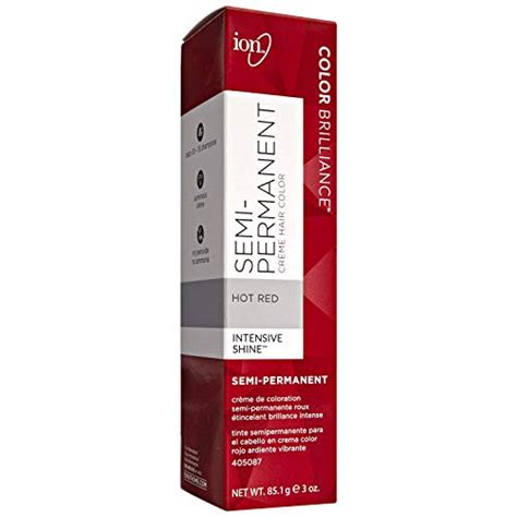 Achieve Vibrant Red Hair Color With Ion Hot Semi Permanent Hair Dye