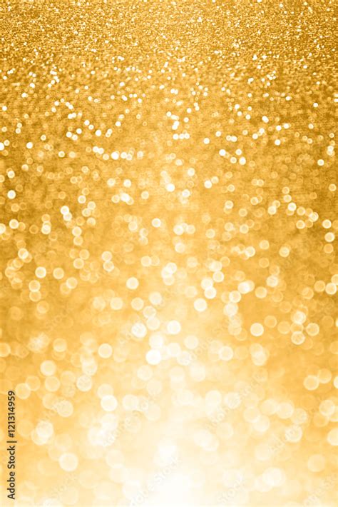 Glitzy Gold Glitter Bokeh Bling Background Or Invite 스톡 사진 Adobe Stock