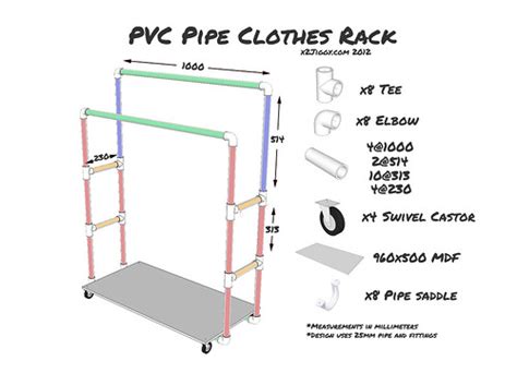 It was such a hassle! PVC Pipe Clothes Rack | Lakukan Sendiri
