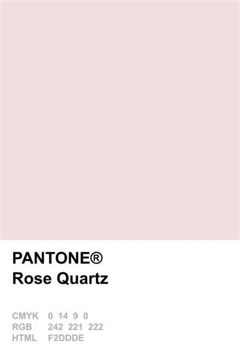 Épinglé Par Pantone Color Files Sur Rose Quartz Pantone 2016