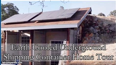Then you begin looking at the photos on the inside. Earth Cooled Underground Shipping Container Home Tour ...