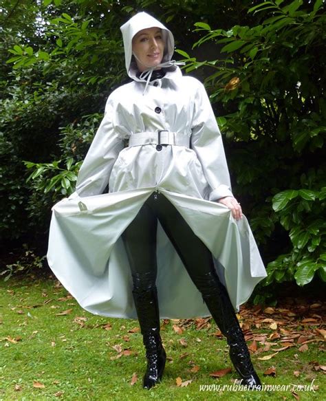 This Gorgeous Babe Is Ready To Go In Her Revealing Rubber Rainwear Find More On Our Website