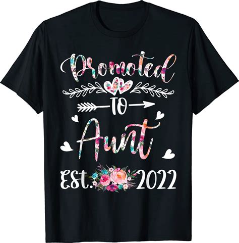 Promoted To Aunt Est 2022 Flower Limited Shirt Teeducks