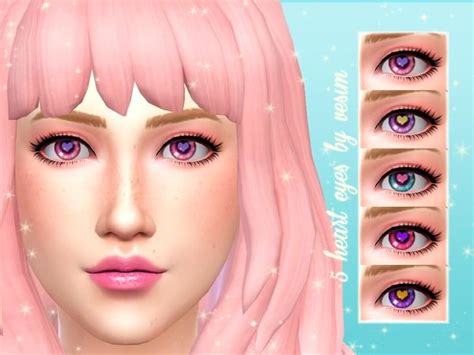 Vesims 5 Eyes Heart Sims 4 Cc Eyes Sims 4 Anime Sims 4
