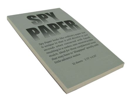 Disappearing Spy Paper for Your Secret Notes - Spy Goodies