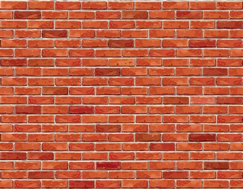 Free Download Red Brick Wall Seamless Vector Illustration Background