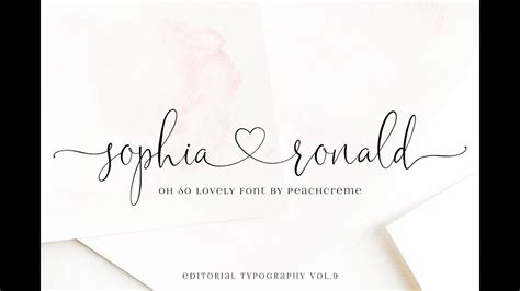 Sophia Ronald Lovely Script Fontsophia Ronald Lovely Script Font