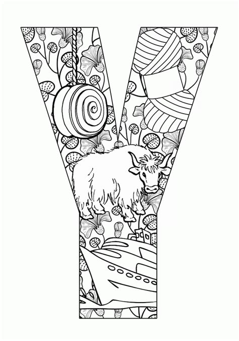 Letter Y Coloring Pages Coloring Home
