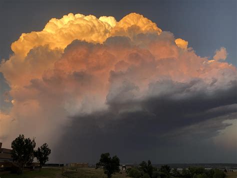 Storm Clouds Over Denver At Sunset Rdenver