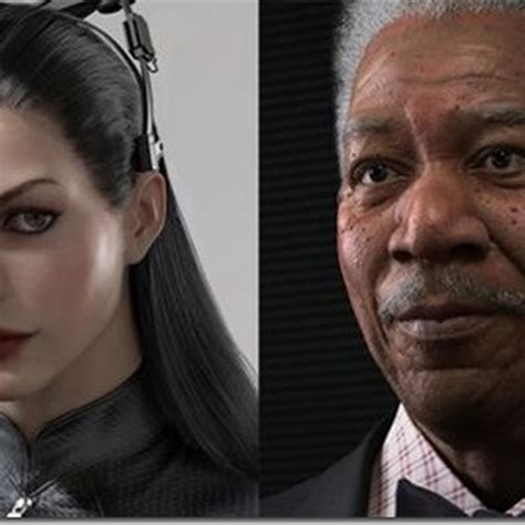 Batmans Morgan Freeman Und Catwoman Sehen Im Spiel Fast So Gut Aus Wie