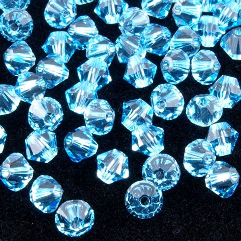 Swarovski Crystal 25mm 5328 Bicone Bead Aquamarine Auracrystals