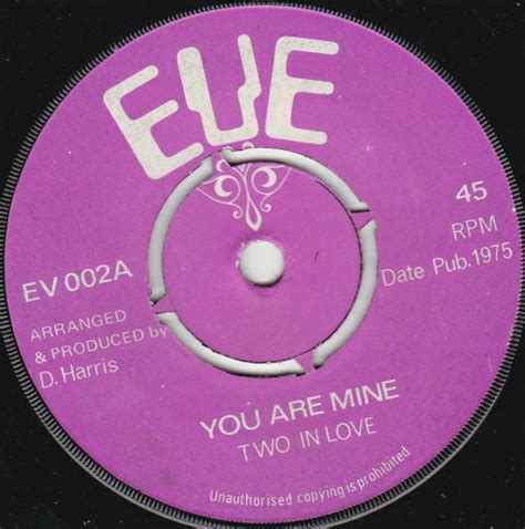 Two In Love You Are Mine We Belong Together 1975 Vinyl Discogs