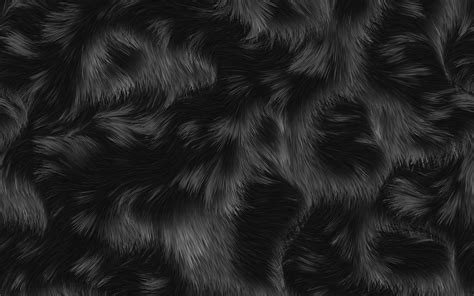 Download Wallpapers Black Fur Texture Macro Animal Fur Brown Black
