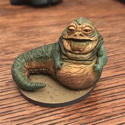 New To Painting Figures But Thought Jabba Turned Out Alright Now To Actually Play The Game