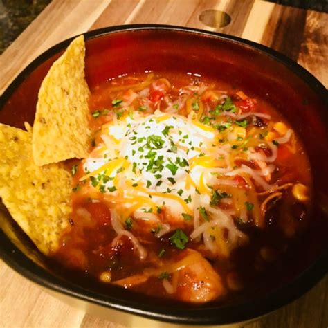 My favorite part of this recipe is the mexican style tomato sauce such as el pato sauce. Crock Pot Chicken Taco Soup - Anastasia Recipes