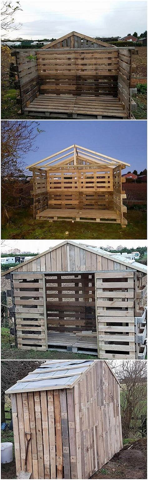 This changes with the pallet shed! Heart Touching Fresh Wood Pallets Reusing Ideas | Wood shed plans, Garden shed diy, Shed plans