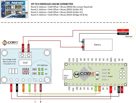 Ina219 I2c Wiring Diagram Schematics With Arduin Microcontroller 14core