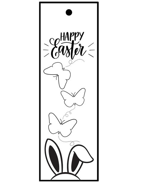 Large Easter Bookmark Printable Etsy