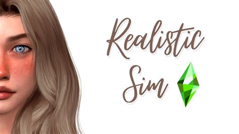 The Sims 4 Create A Sim Realistic Sim Challenge Cc List Youtube