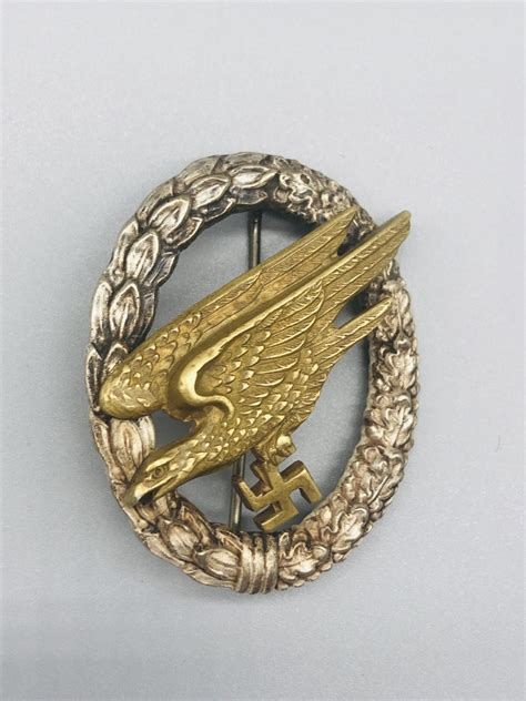 Luftwaffe Fallschirmjäger Badge By Ce Jucker I Ww2 Militaria Insignia