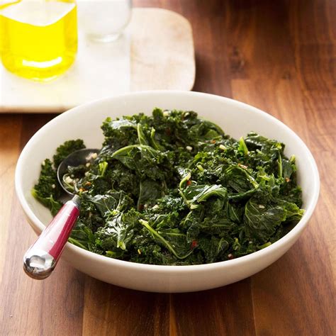 Cooking kale in a skillet. Steamed Kale Recipe | Taste of Home