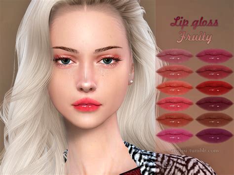 The Sims Resource Lip Gloss Fruity
